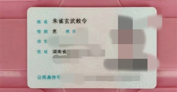 小伙申请改名周天紫薇大帝被驳回：当事人有点伤心