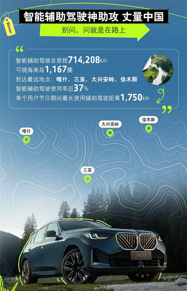 宝马首次发布智能出行报告：辅助驾驶总里程近720000公里