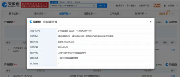 被“高尔夫球车包”绊了一跤！保时捷中国因虚假折价被罚5万元